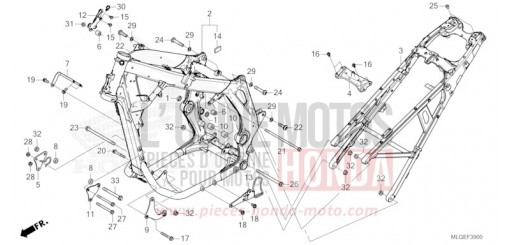 FRAME BODY CRF1100AP de 2023